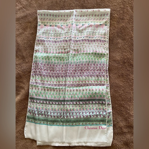 Vintage Christian Dior Silk Scarf - Picture 3 of 10